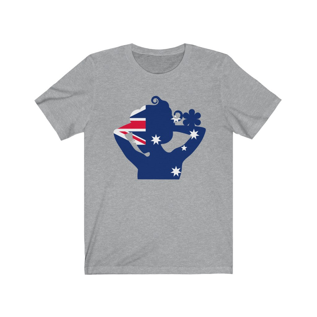 Australia Lady Flag Premium Tee - Unisex