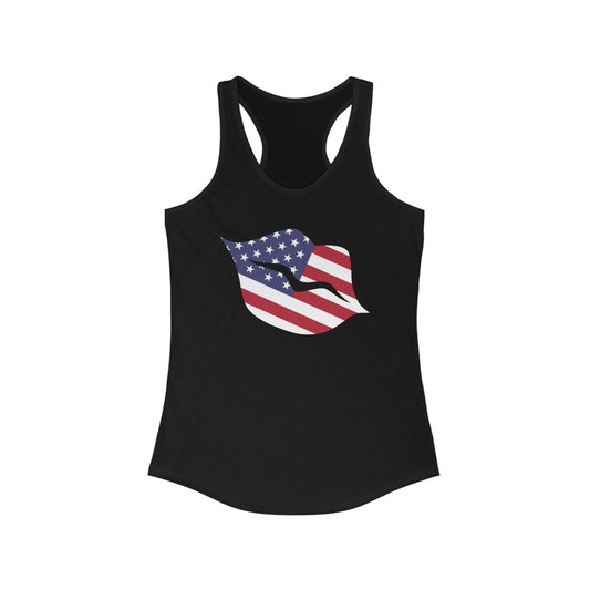 United States of America Lips Flag Tank - Women