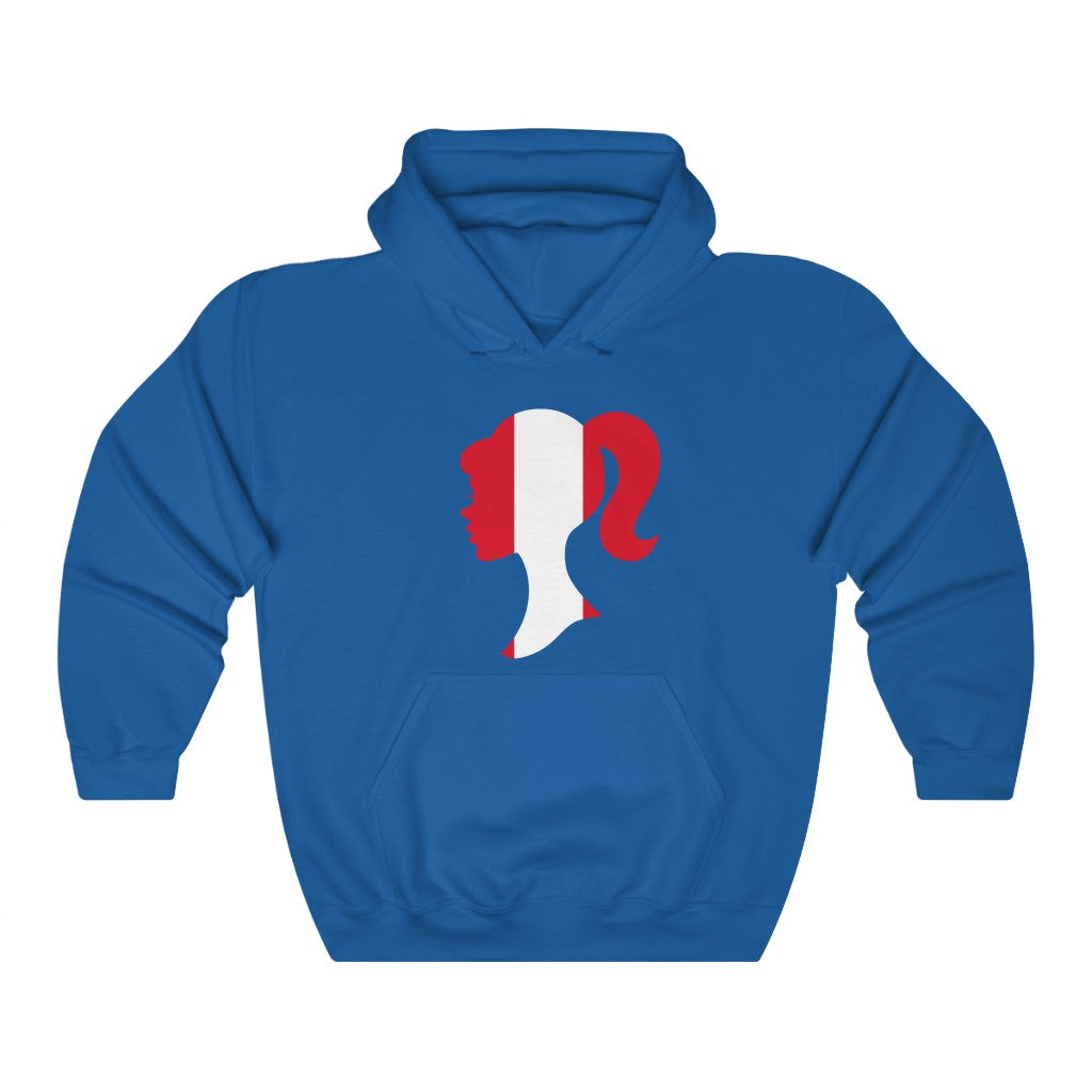Peru Girl Flag Hoodie Sweatshirt - Unisex