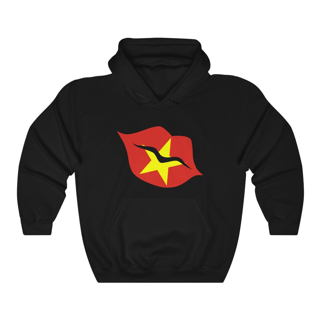 Vietnam Lips Flag Hoodie Sweatshirt - Unisex