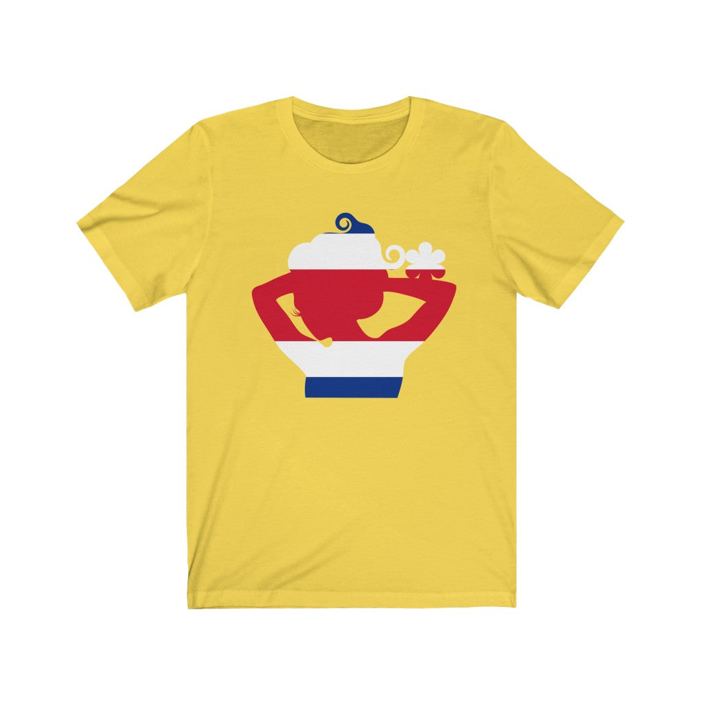 Costa Rica Lady Flag Premium Tee - Unisex