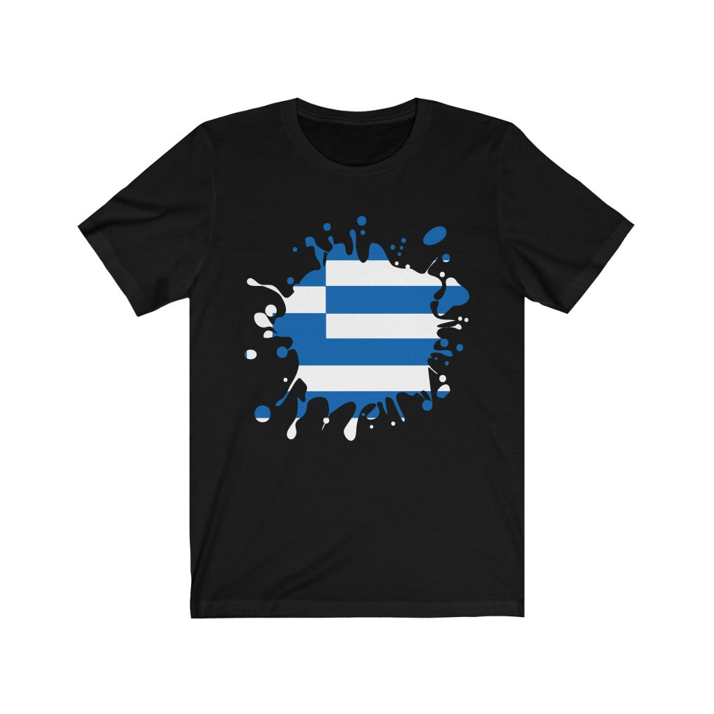Greece Splat Flag Premium Tee - Unisex