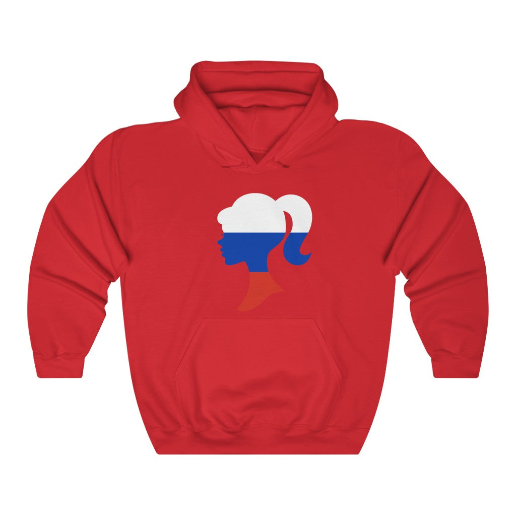 Russia Girl Flag Hoodie Sweatshirt - Unisex