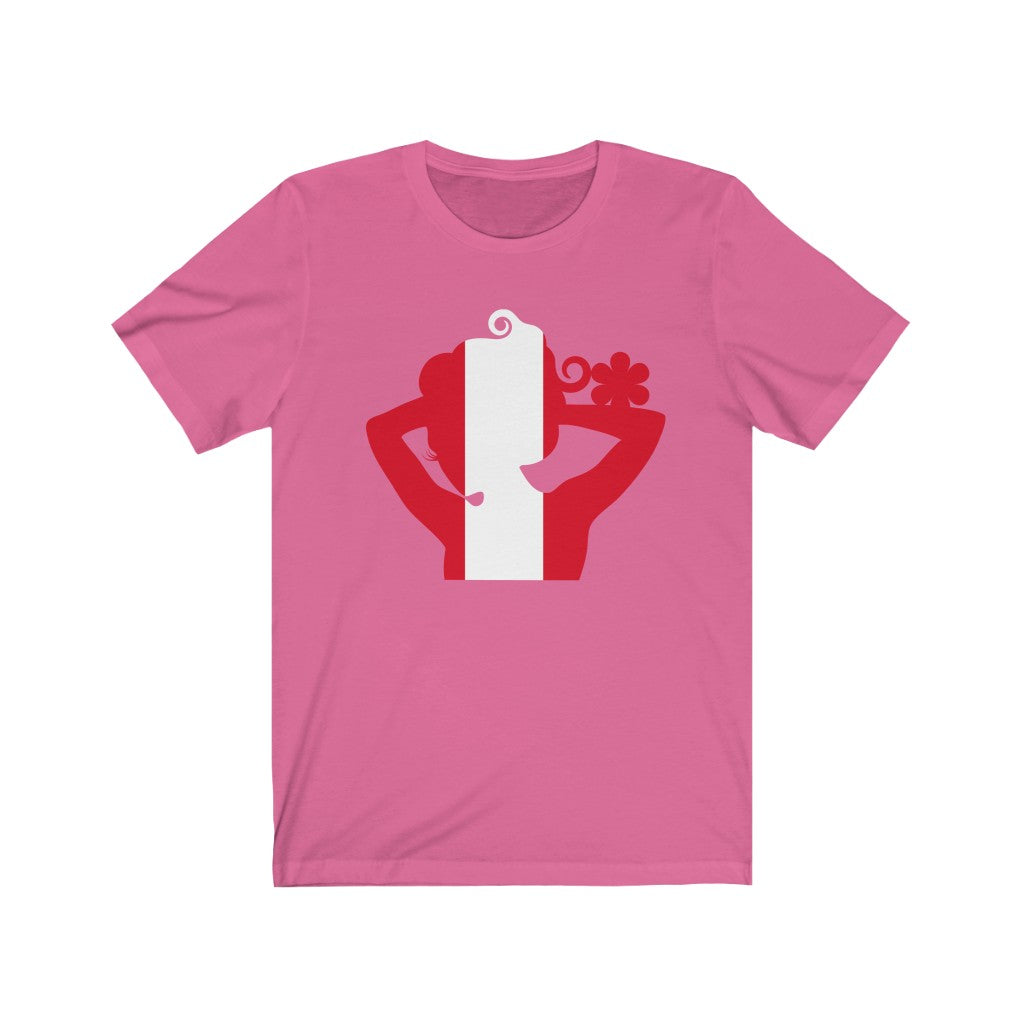 Peru Lady Flag Premium Tee - Unisex