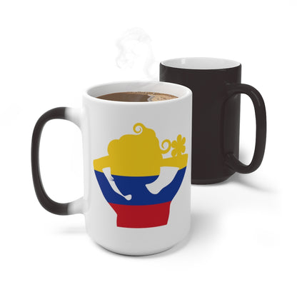 Colombia Lady Color Changing Mug