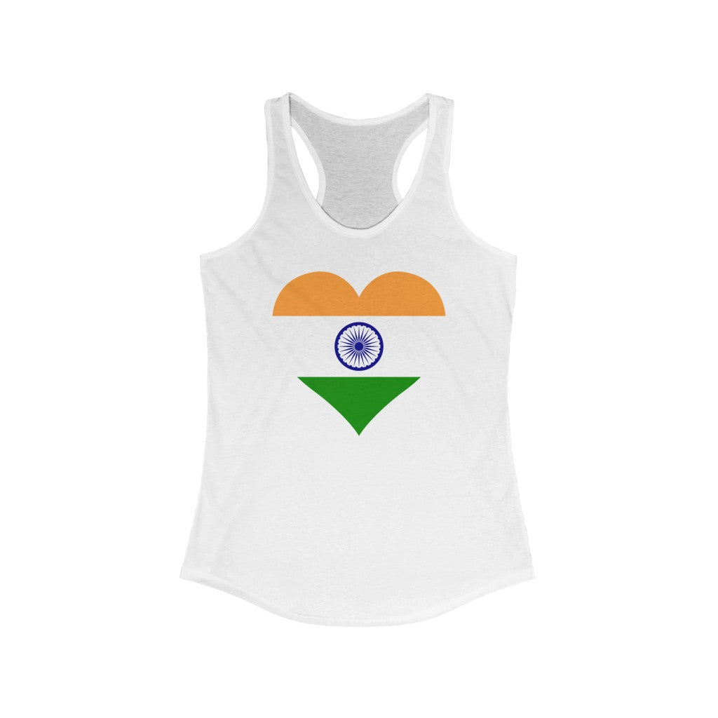 India Heart Flag Tank - Women