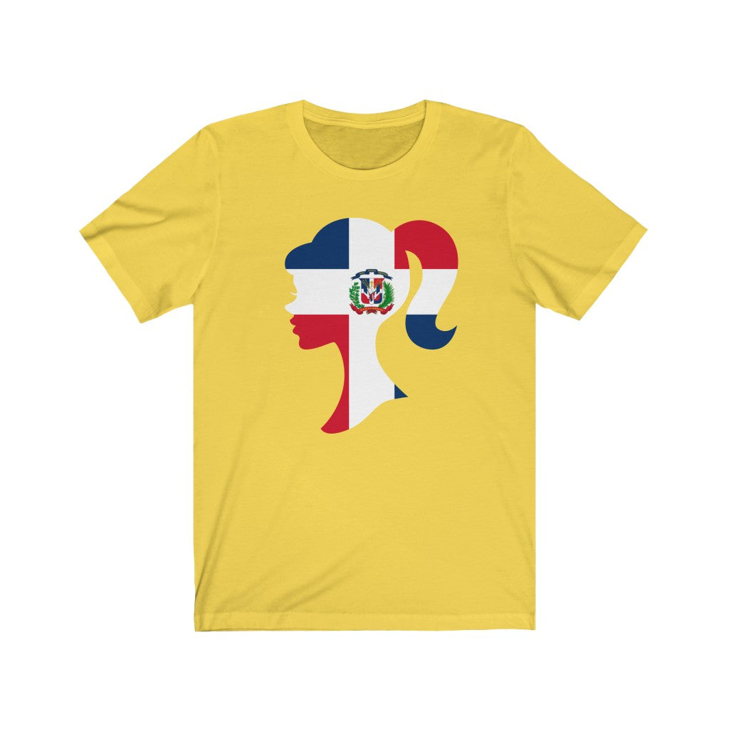 Dominican Republic Girl Flag Premium Tee - Unisex