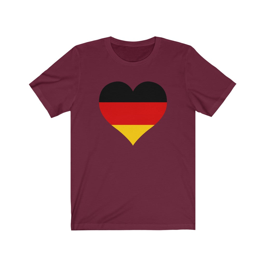 Germany Heart Flag Premium Tee - Unisex