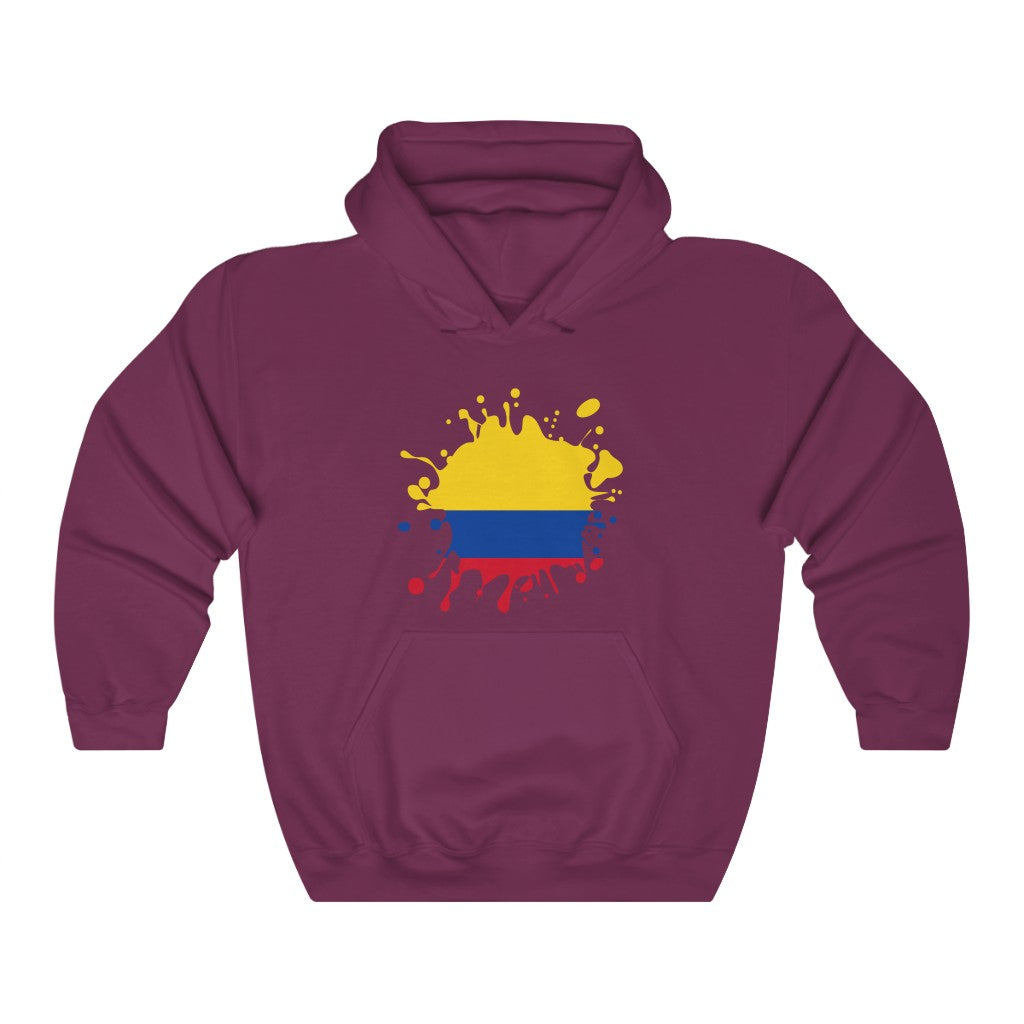 Colombia Splat Flag Hoodie Sweatshirt - Unisex