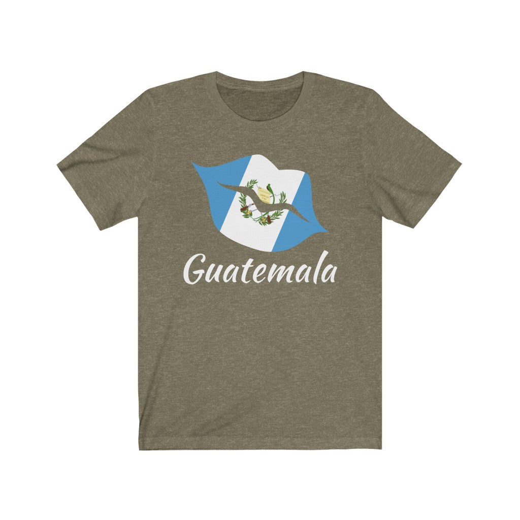 Guatemala Lips Flag Premium Tee 2 - Unisex