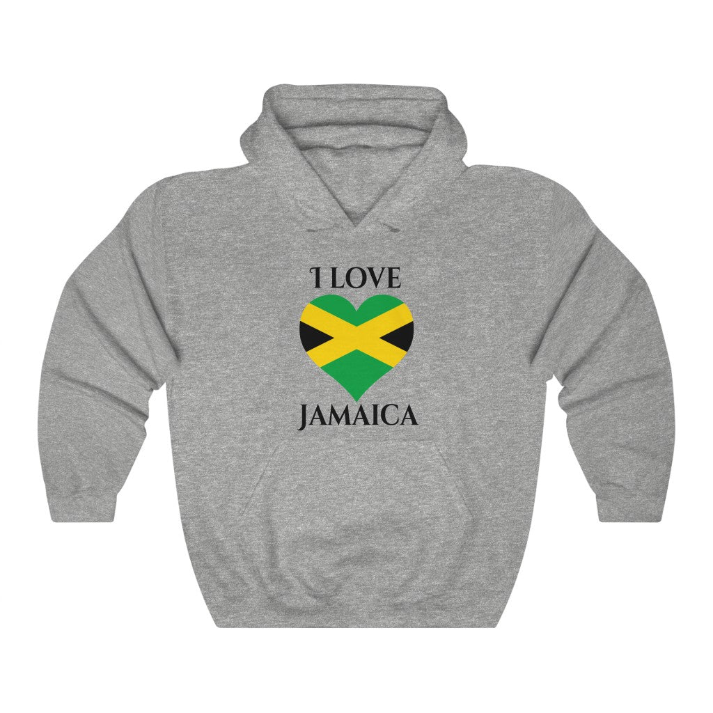 Jamaica Heart Flag Hoodie Sweatshirt 1 - Unisex