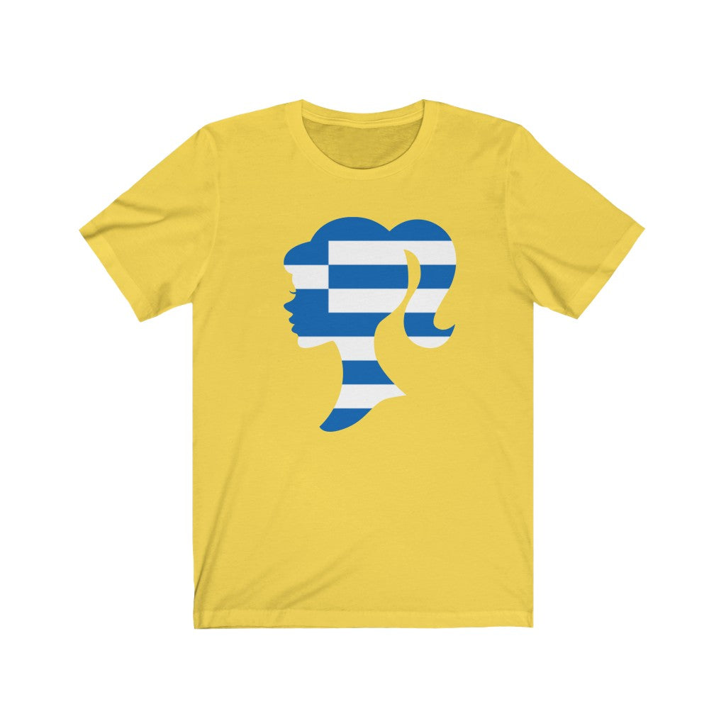 Greece Girl Flag Premium Tee - Unisex