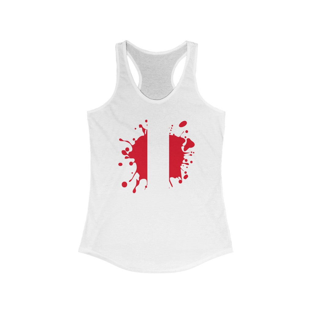 Peru Splat Flag Tank - Women