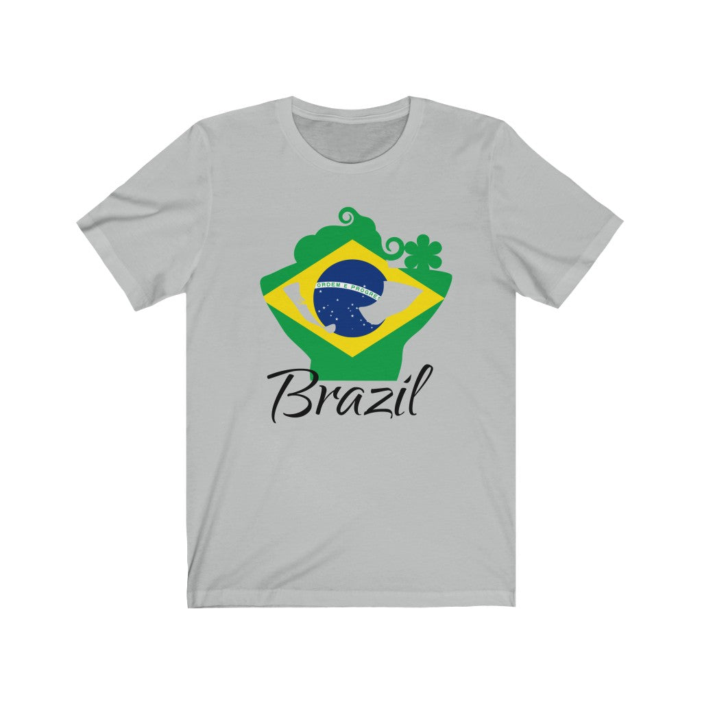 Brazil Lady Flag Premium Tee 1 - Unisex