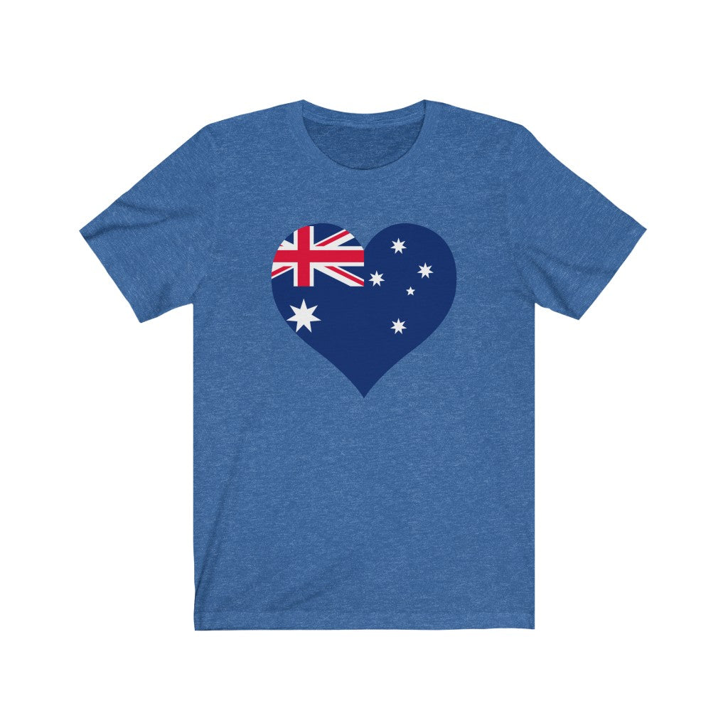 Australia Heart Flag Premium Tee - Unisex