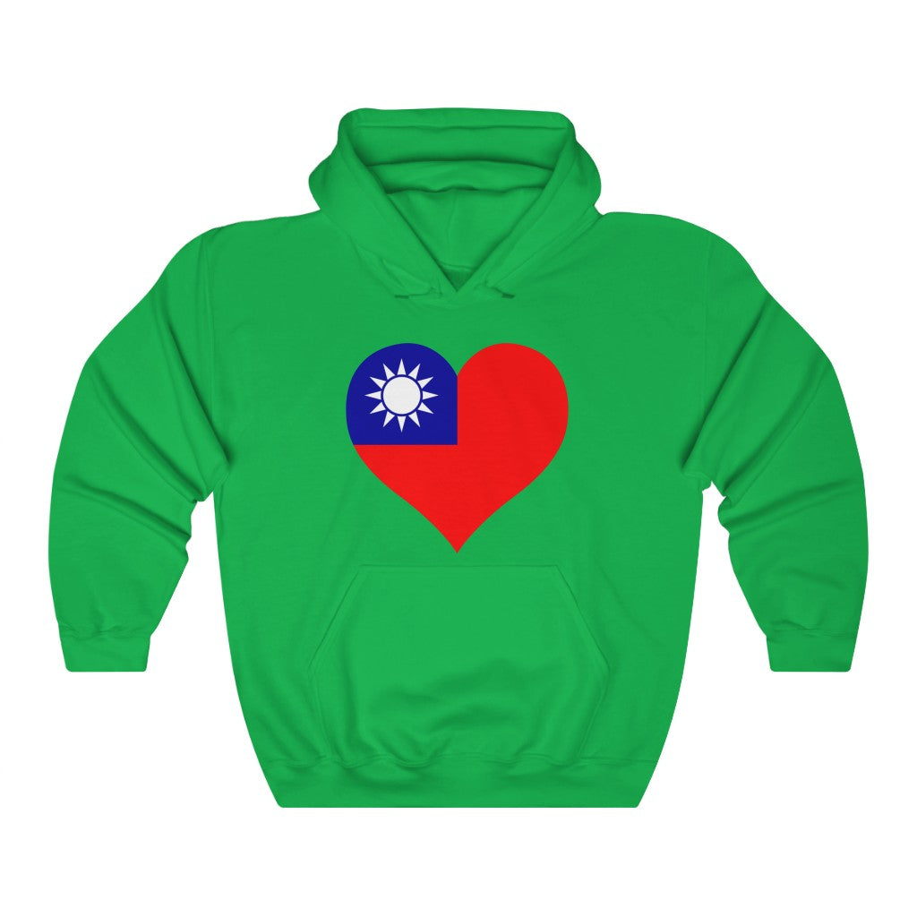 Republic of China - Taiwan Heart Flag Hoodie Sweatshirt - Unisex