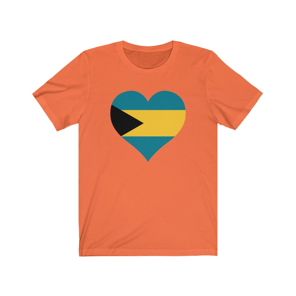 Bahamas Heart Flag Premium Tee - Unisex
