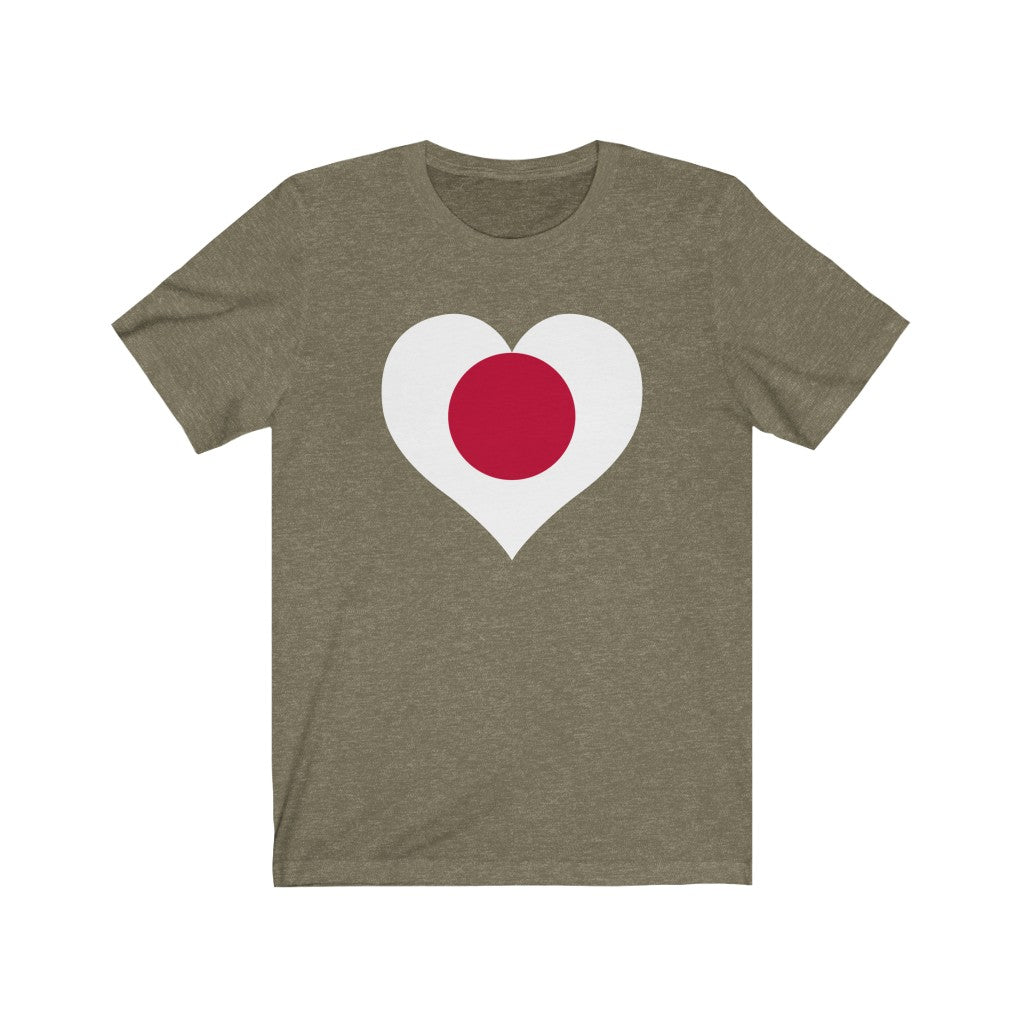Japan Heart Flag Premium Tee - Unisex