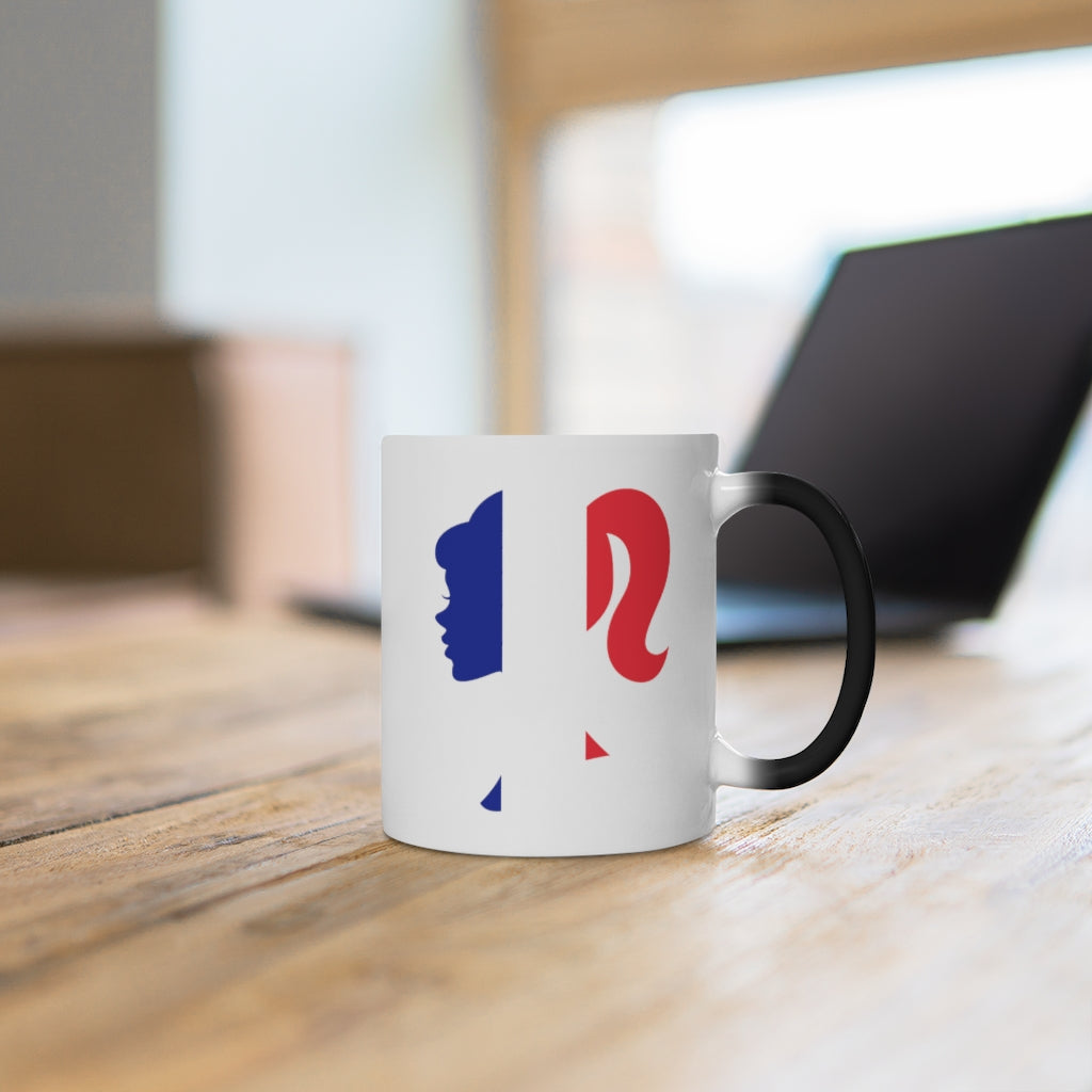 France Girl Color Changing Mug
