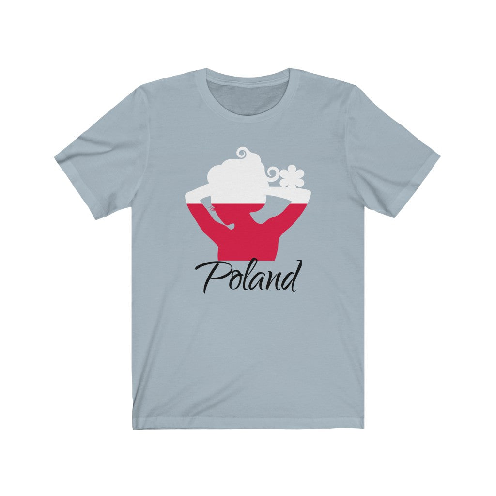 Poland Lady Flag Premium Tee 1 - Unisex