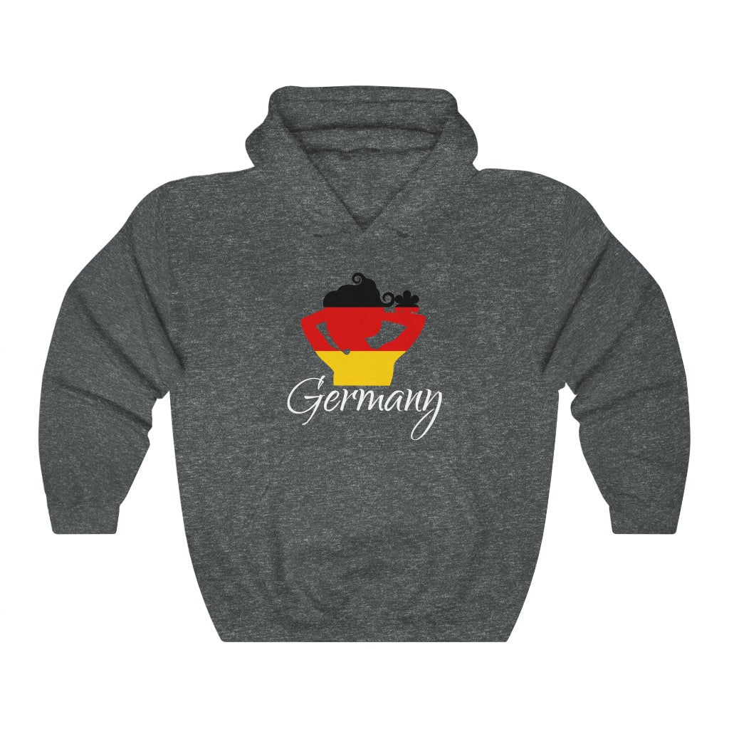 Germany Lady Flag Hoodie Sweatshirt 2 - Unisex