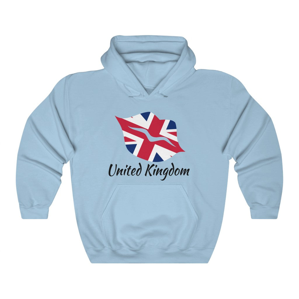 United Kingdom Lips Flag Hoodie Sweatshirt 1 - Unisex
