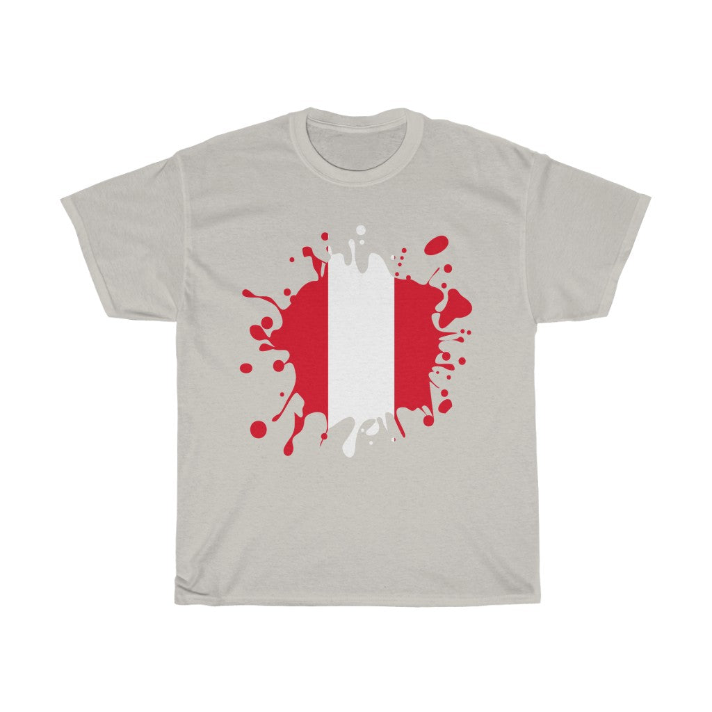 Peru Splat Flag Standard Tee - Unisex