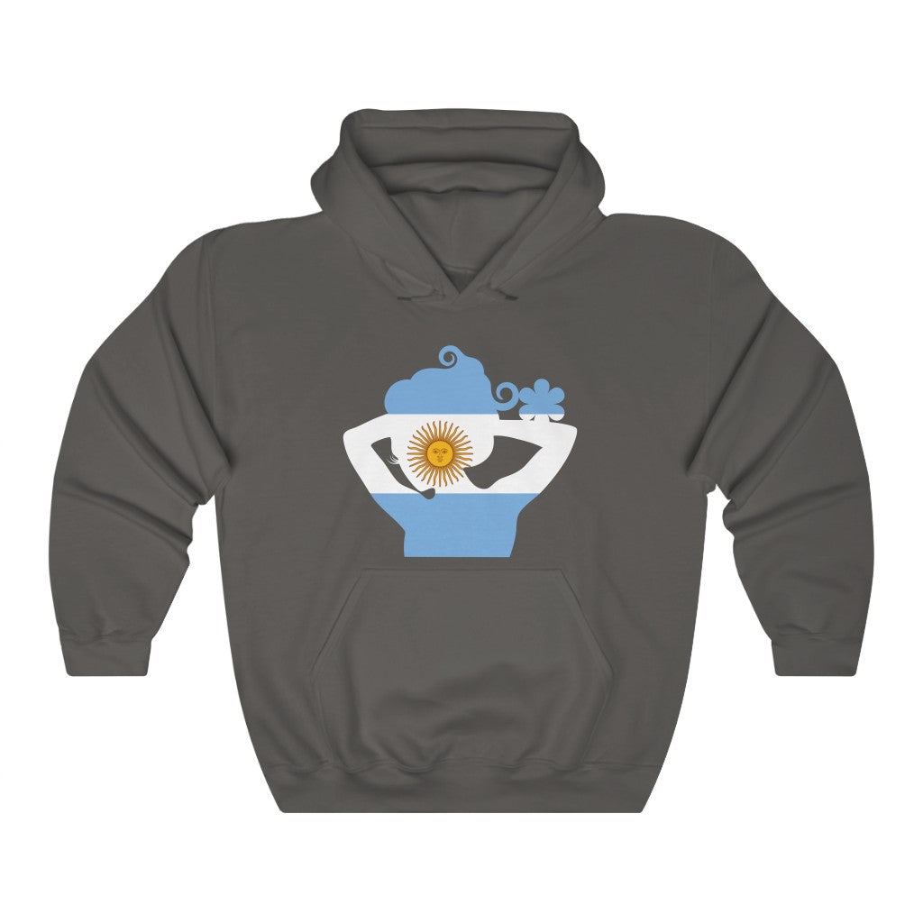 Argentina Lady Flag Hoodie Sweatshirt - Unisex