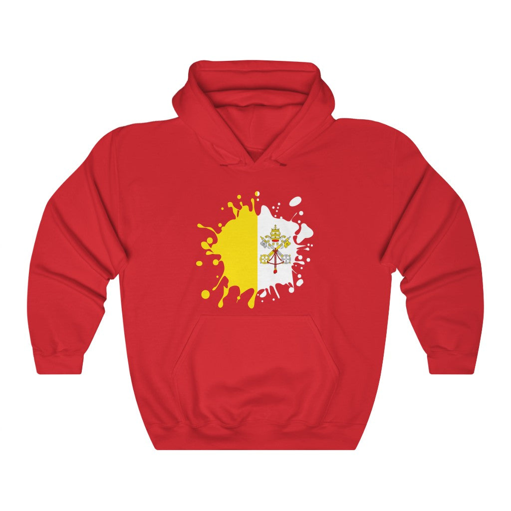 Holy See Splat Flag Hoodie Sweatshirt - Unisex