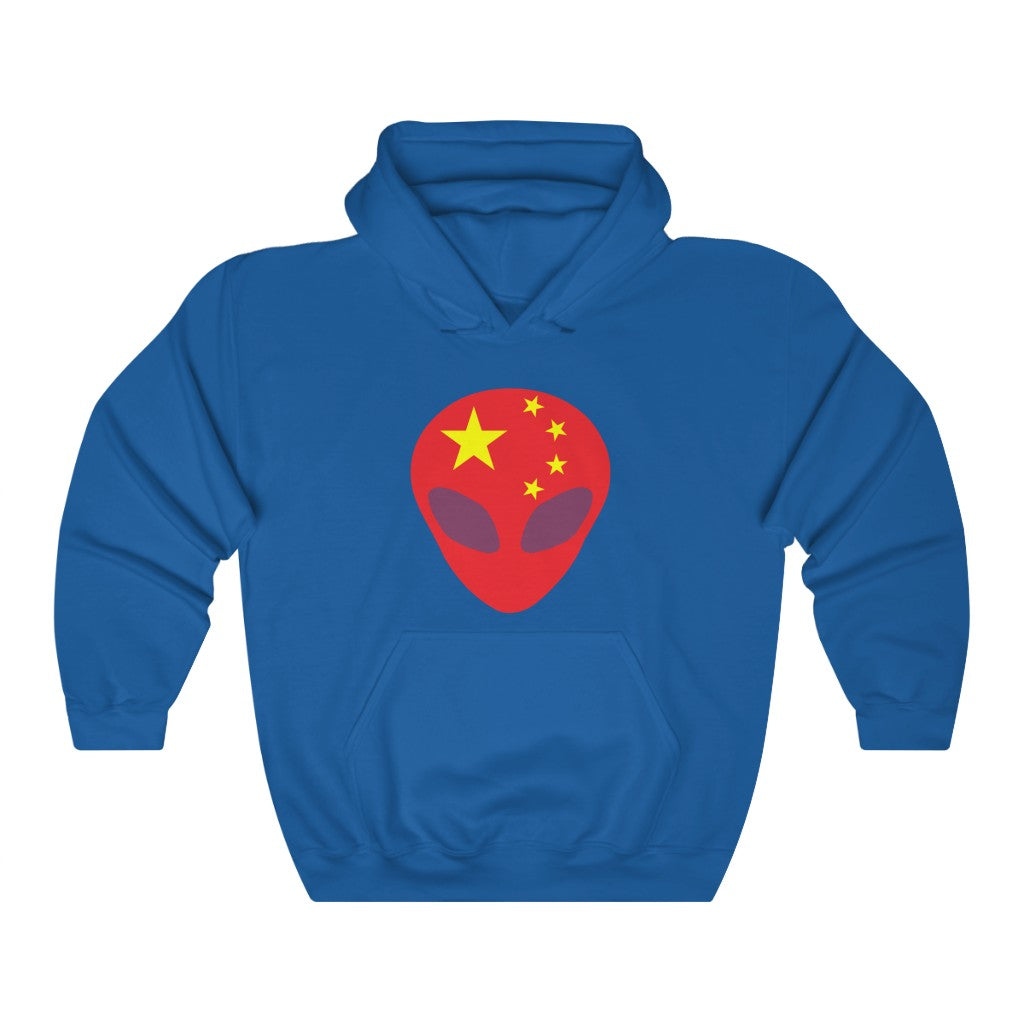 China Alien Flag Hoodie Sweatshirt - Unisex