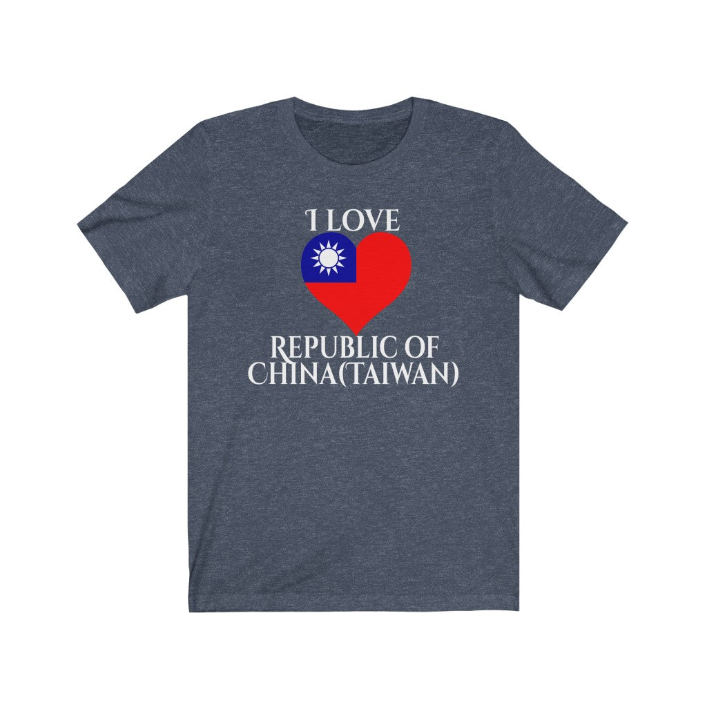 Republic of China - Taiwan Heart Flag Premium Tee 2 - Unisex