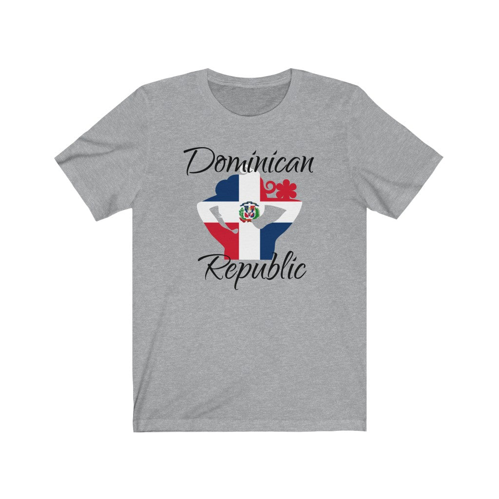 Dominican Republic Lady Flag Premium Tee 1 - Unisex