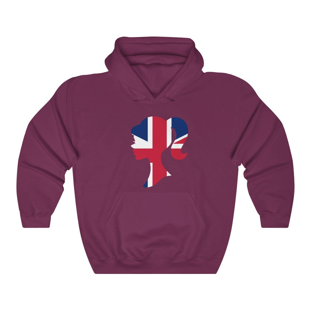 United Kingdom Girl Flag Hoodie Sweatshirt - Unisex