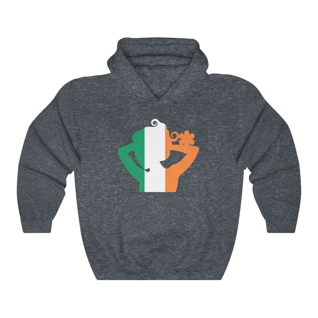 Ireland Lady Flag Hoodie Sweatshirt - Unisex