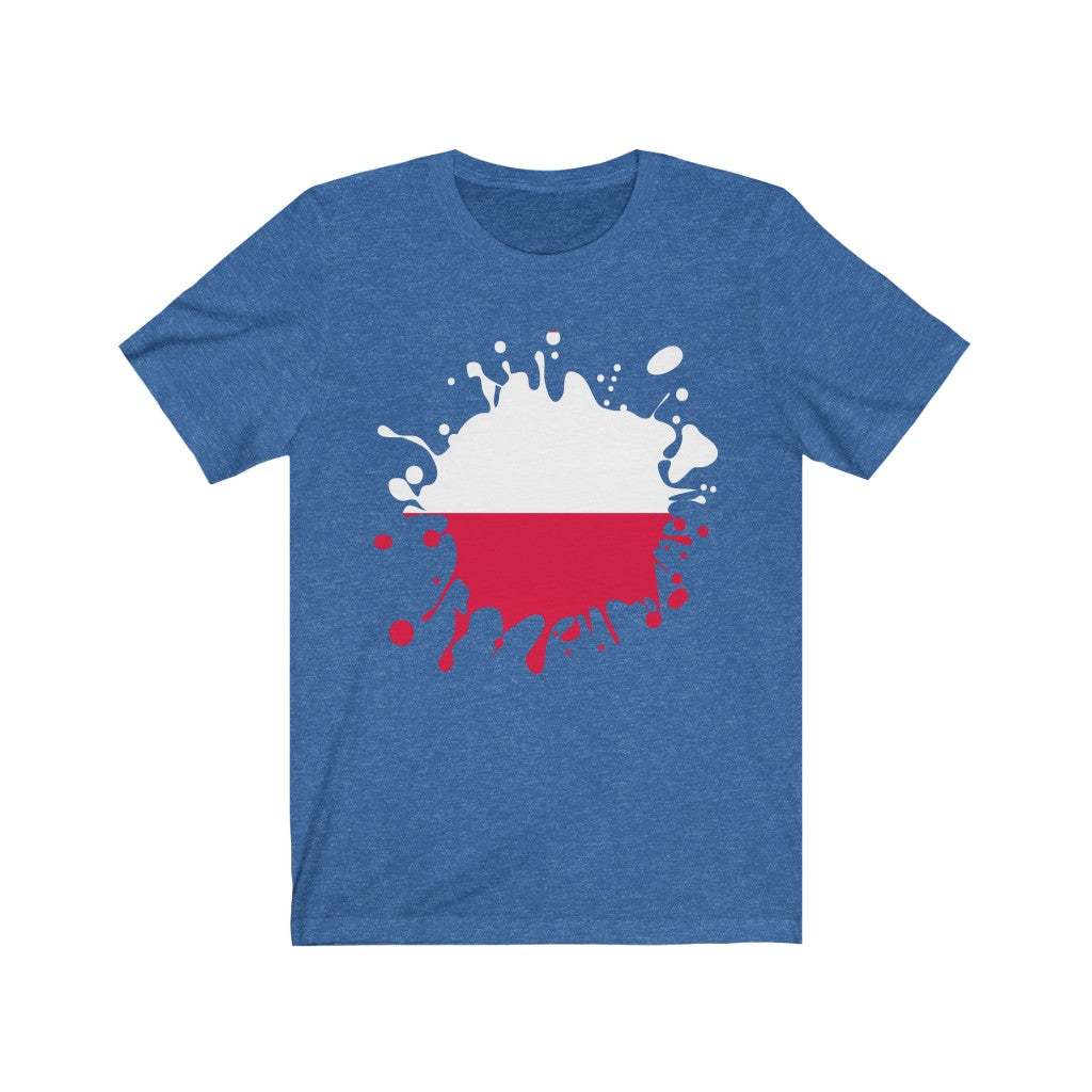 Poland Splat Flag Premium Tee - Unisex