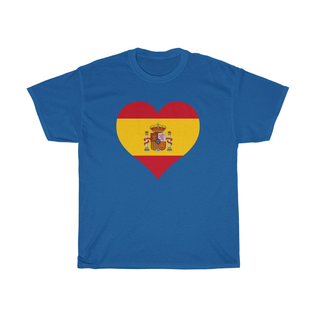 Spain Heart Flag Standard Tee - Unisex