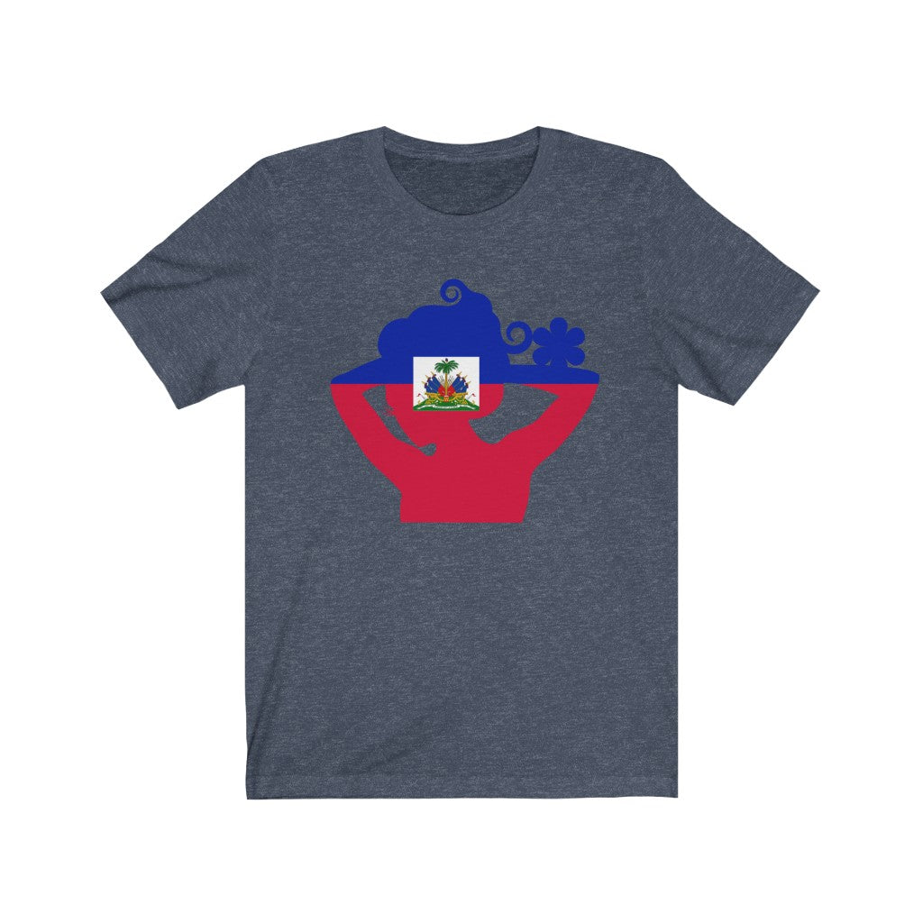 Haiti Lady Flag Premium Tee - Unisex