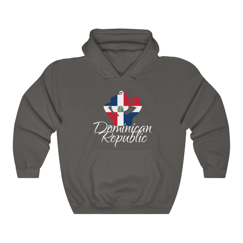 Dominican Republic Lady Flag Hoodie Sweatshirt 4 - Unisex