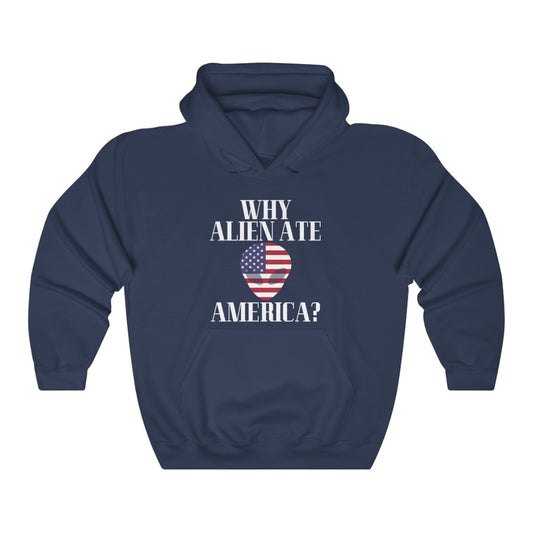United States Alien Ate Flag Hoodie Sweatshirt 2 - Unisex