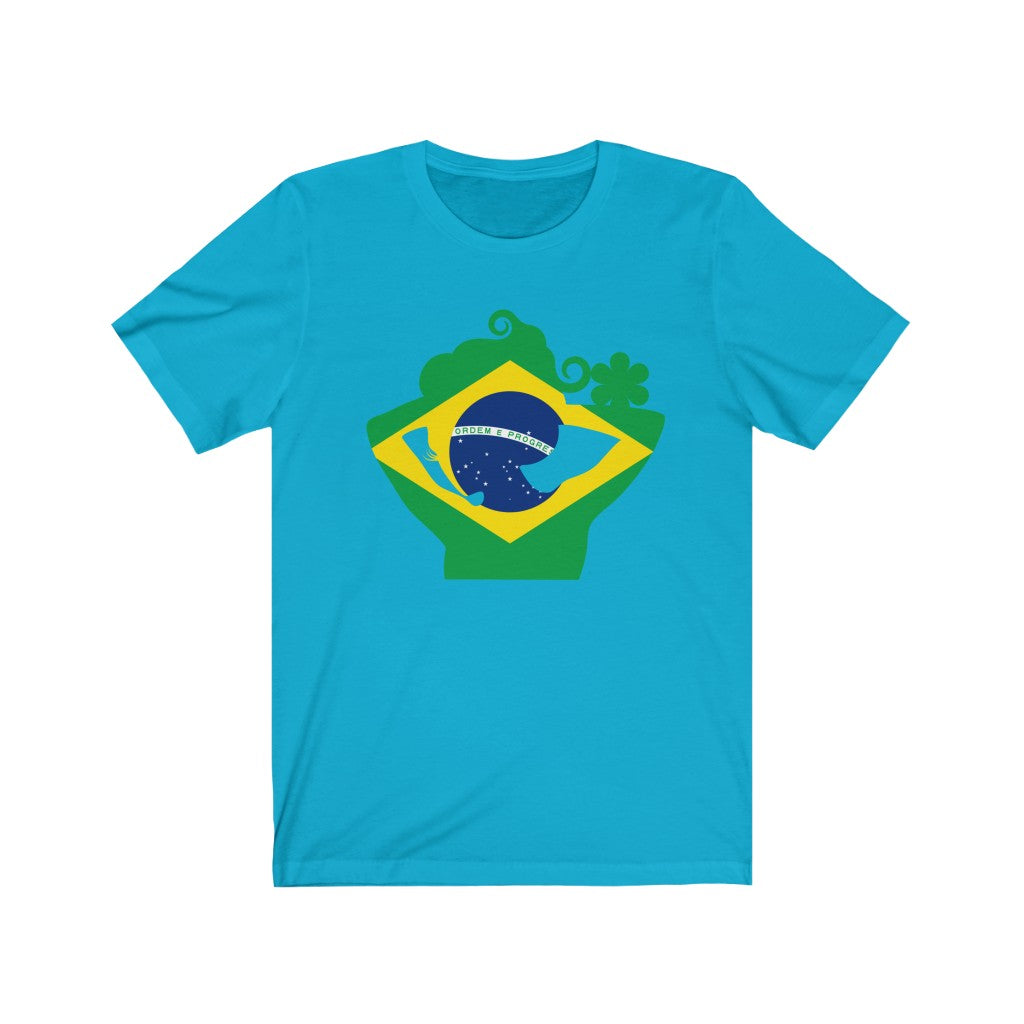 Brazil Lady Flag Premium Tee - Unisex