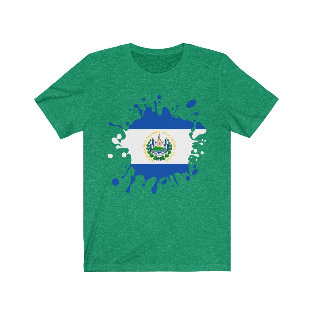 El Salvador Splat Flag Premium Tee - Unisex