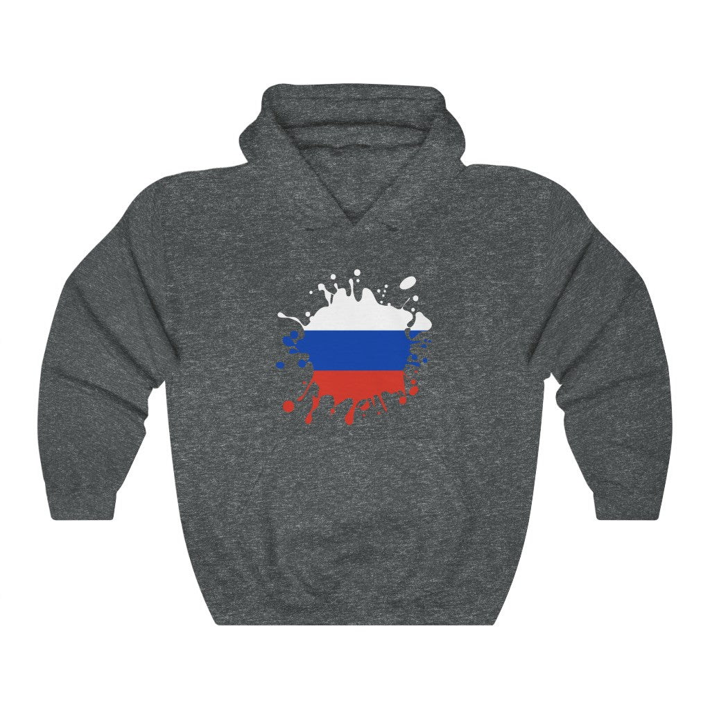 Russia Splat Flag Hoodie Sweatshirt - Unisex