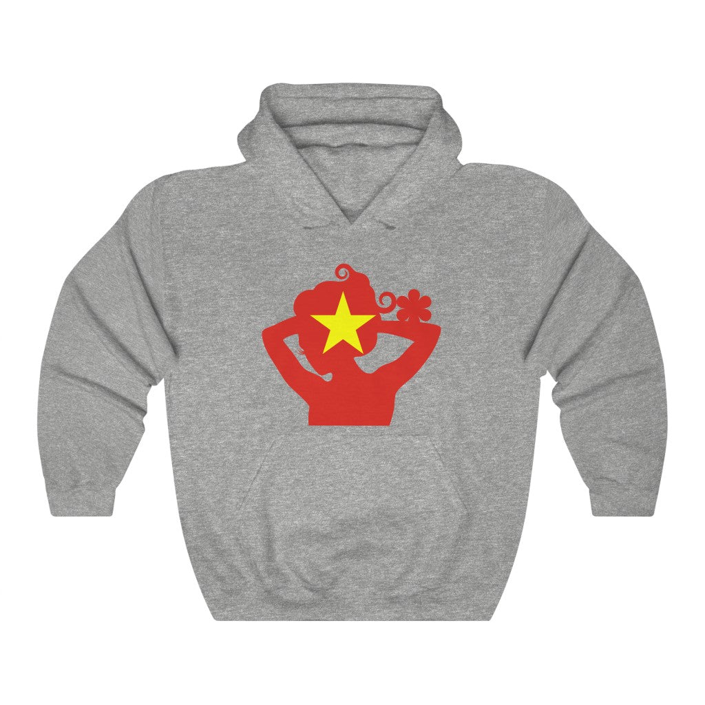 Vietnam Lady Flag Hoodie Sweatshirt - Unisex