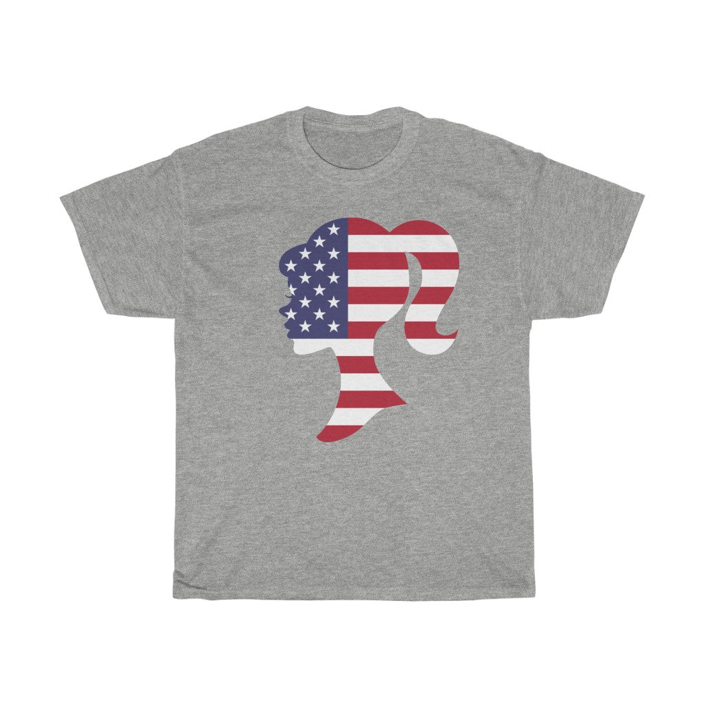 United States of America Girl Flag Standard Tee - Unisex