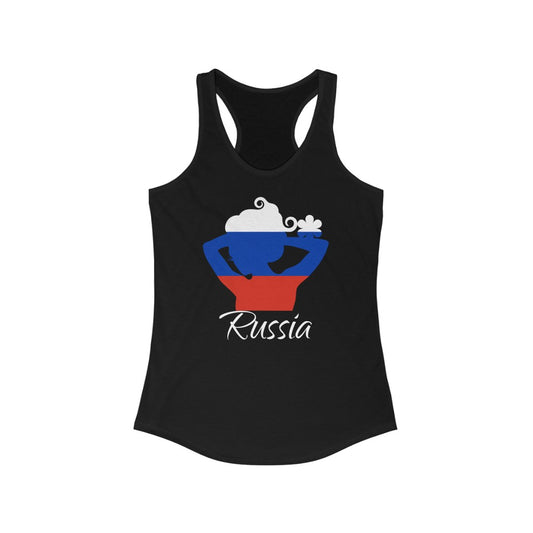 Russia Lady Flag Tank 2 - Women