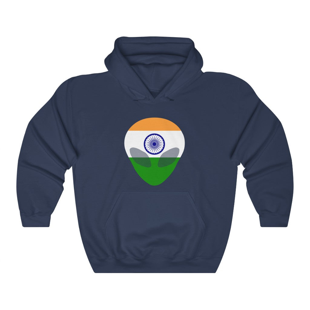India Alien Flag Hoodie Sweatshirt - Unisex