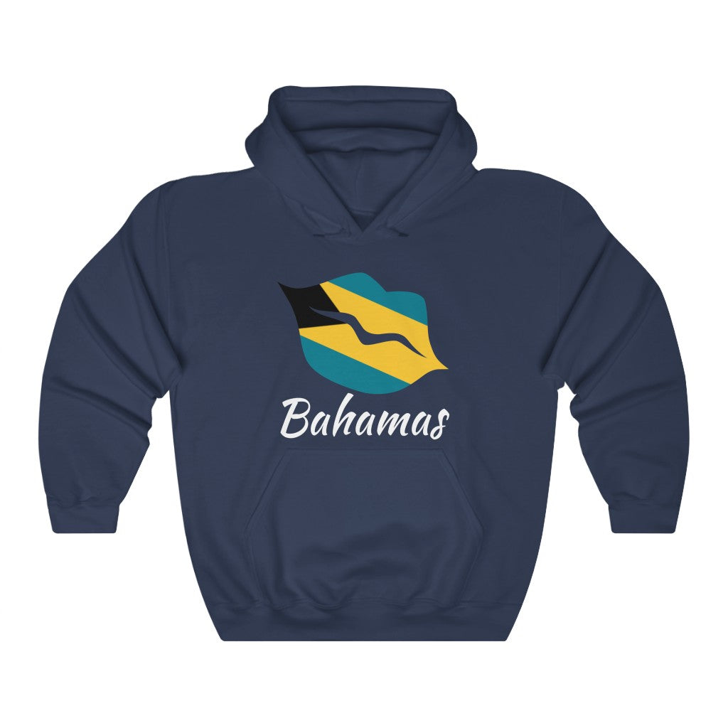 Bahamas Lips Flag Hoodie Sweatshirt 2 - Unisex