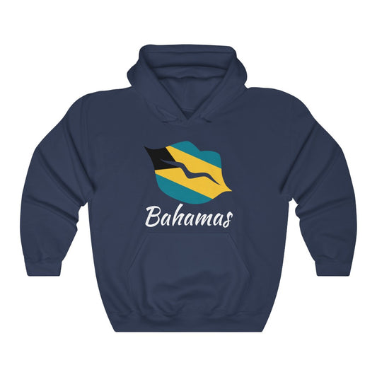Bahamas Lips Flag Hoodie Sweatshirt 2 - Unisex