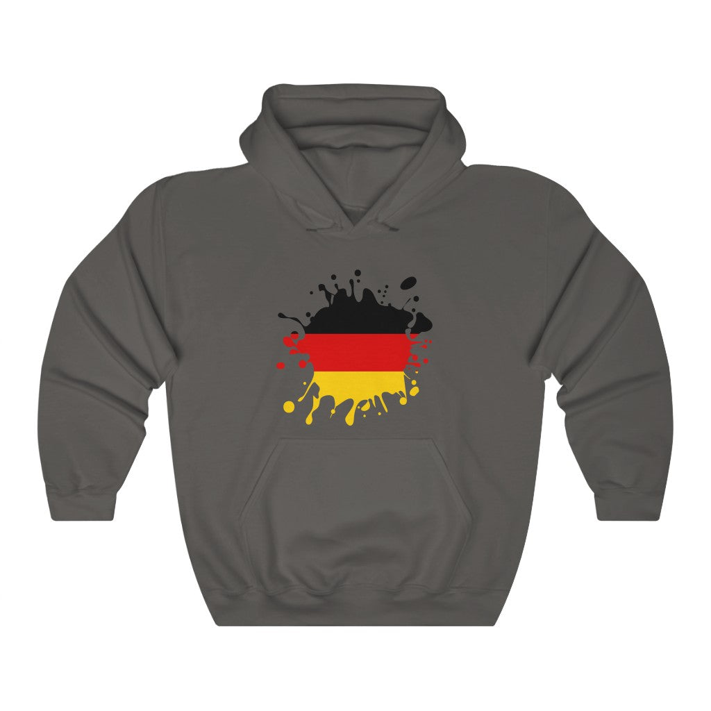 Germany Splat Flag Hoodie Sweatshirt - Unisex