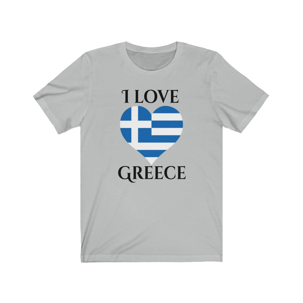 Greece Heart Flag Premium Tee 1 - Unisex